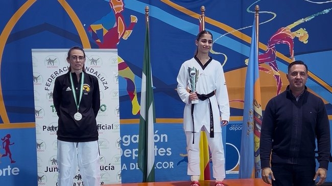 La taekwondista Andrea Oterino regresa a los tapices con un subcampeonato en la Liga Iberdrola
