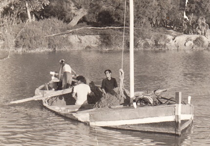 Barcas Areneras en el río Genil