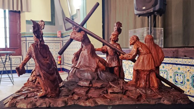 boceto del paso de misterio de las ‘Tres Caídas’