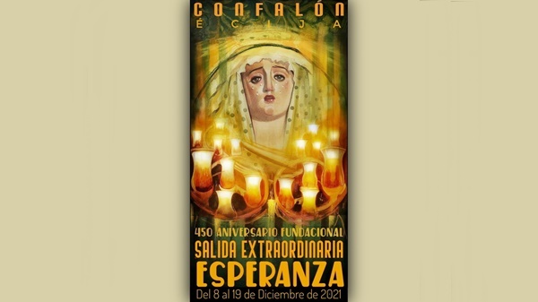 cartel anunciador de la salida Extraordinaria de Nuestra Señora de la Esperanza