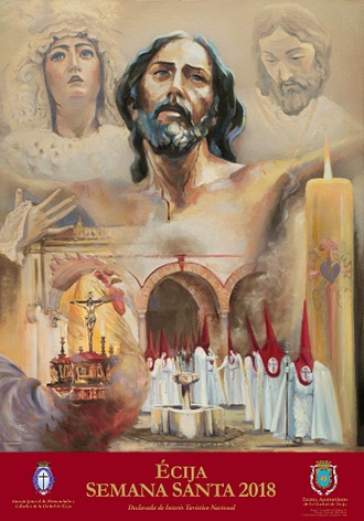 cartel anunciador de la Semana Santa de Écija 2018
