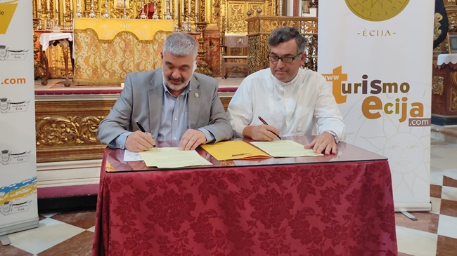 firmado el acuerdo de colaboración para abrir cuatro templos ecijanos a las visitas turísticas