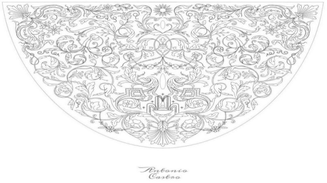 diseño toca de sobremanto