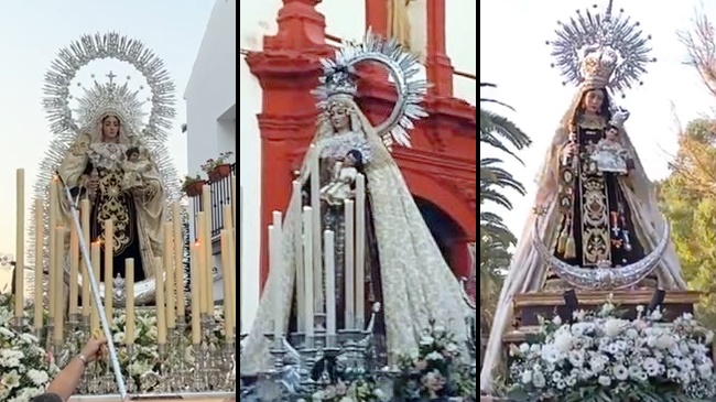 procesiones veraniegas con motivo de la celebración de la festividad de la Virgen del Carmen