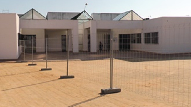 construcción del nuevo aulario en el Colegio Andalucía