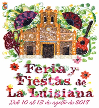 cartel anunciador de la Feria de La Luisiana 2018