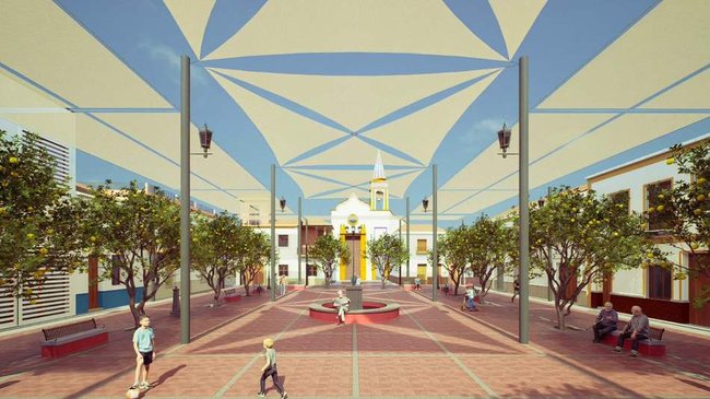 proyecto entoldado del centro de la localidad