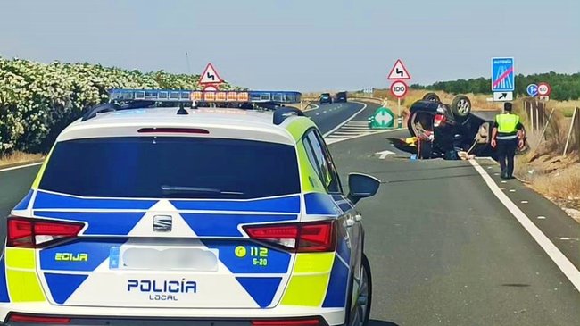 accidente de tráfico en la A-4