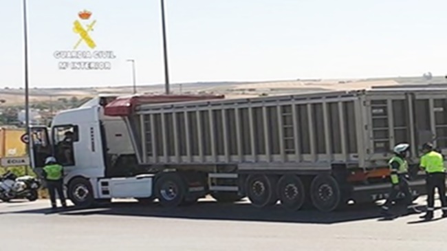 Guardia Civil detención de un camionero