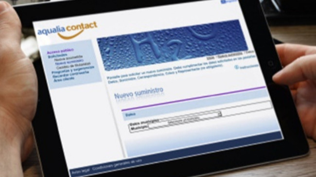 oficina virtual, Aqualia Contact