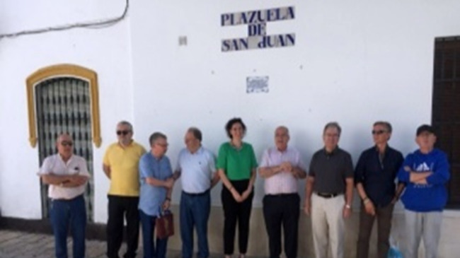 placa en la Plaza de San Juan