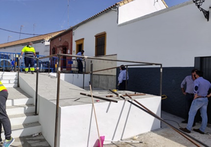 nueva rampa de acceso en la calle Manuel Ostos y Ostos