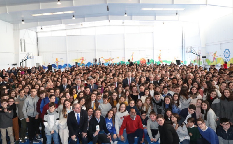 alumnado de safa con los reyes