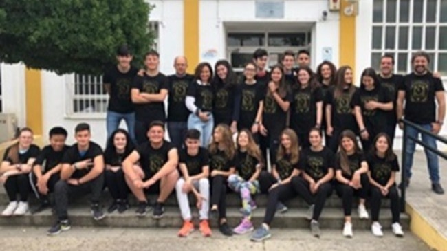 alumnos y alumnas de Bachillerato del I.E.S. San Fulgencio