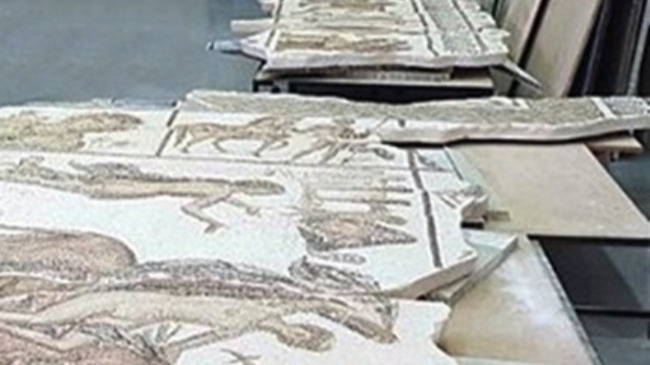 mosaico "Los amores de Zeus"