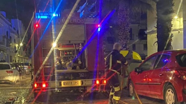actualización de los bomberos en calle san cristobal
