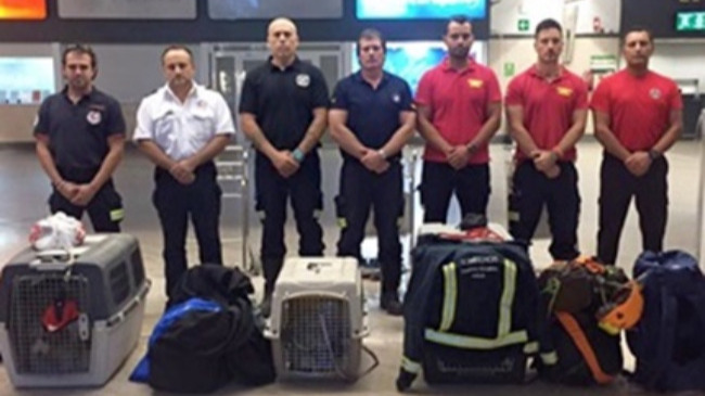 Bomberos de Écija, Sevilla y Huelva