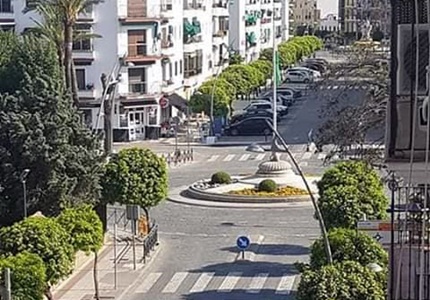 bulevar desierto por el coronavirus