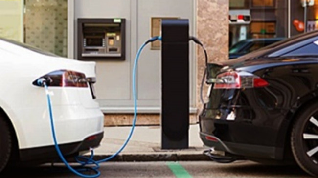 punto de recarga de vehículo eléctrico