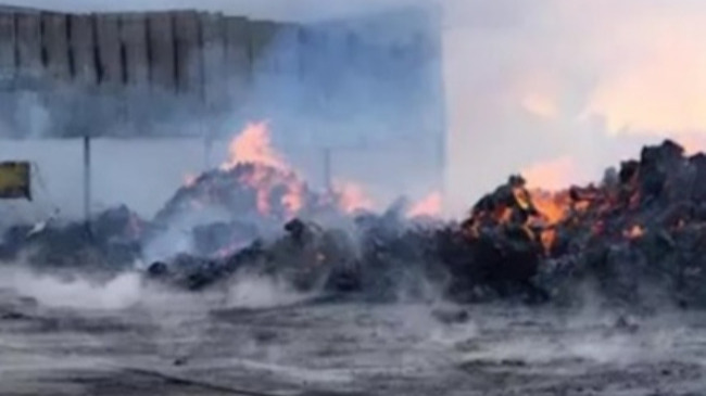 incendio nave algodón