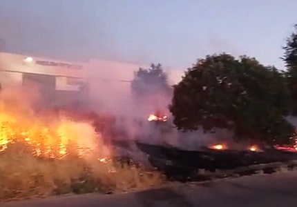 incendio Polígono Industrial de La Campiña