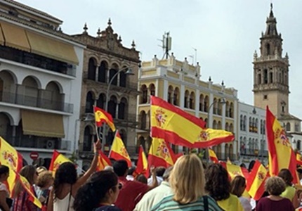 manifestacon ante el desafío secesionismo independista catalán
