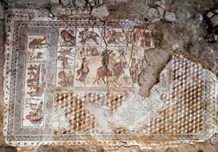 mosaico astigitano "Los Amores de Zeus"