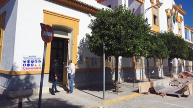 obras en la sede de la Policía Local de Écija
