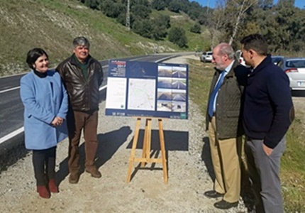 obras ejecutadas en la carretera SE-9108, ramal de la A-388 a Herrera