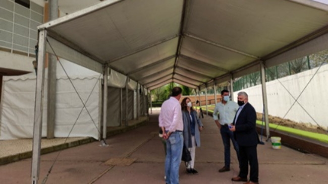 punto campaña de vacunación masiva en Écija