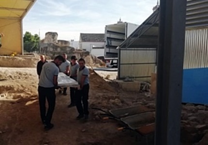 traslado piezas mosaico amores de zeus