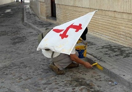 señalizada en Ecija la Ruta Jacobea Camino de la Frontera