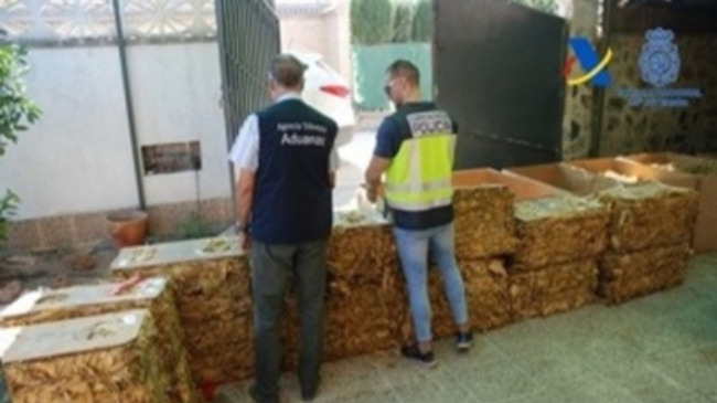 Incautadas tres toneladas de tabaco
